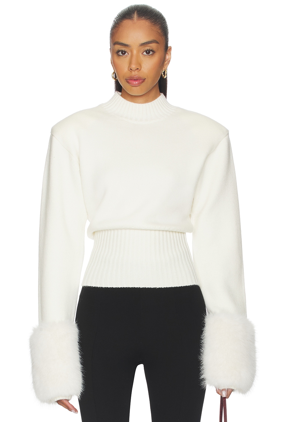 Ronny Kobo Jenner Knit Top in Ivory | REVOLVE