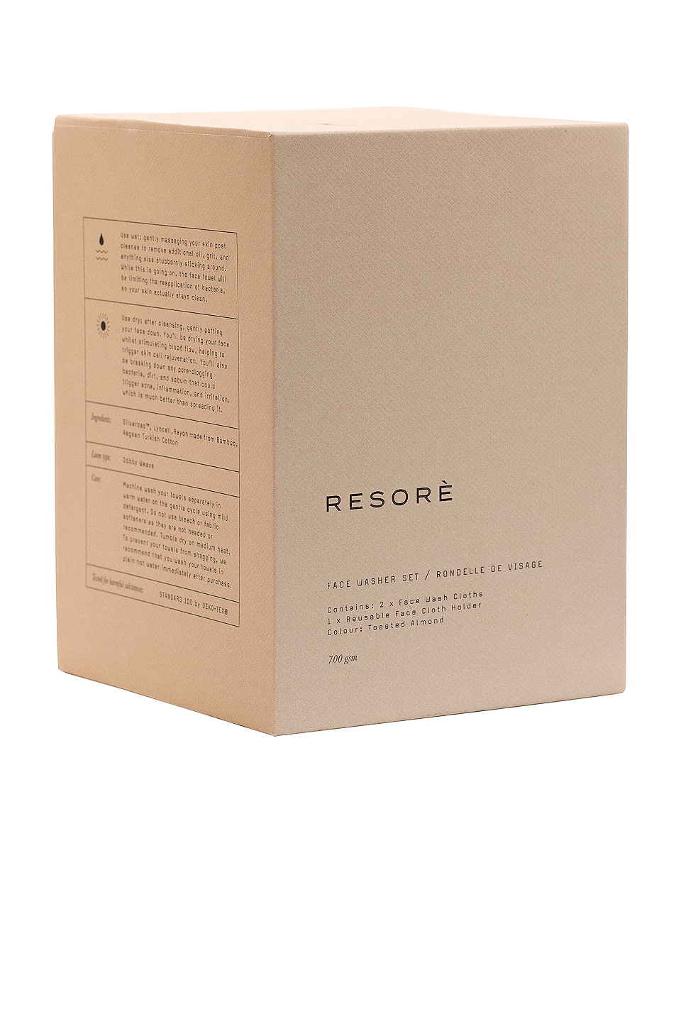 RESORE SET OF 2 WASH CLOTHS WITH WASH CLOTH HOLDER