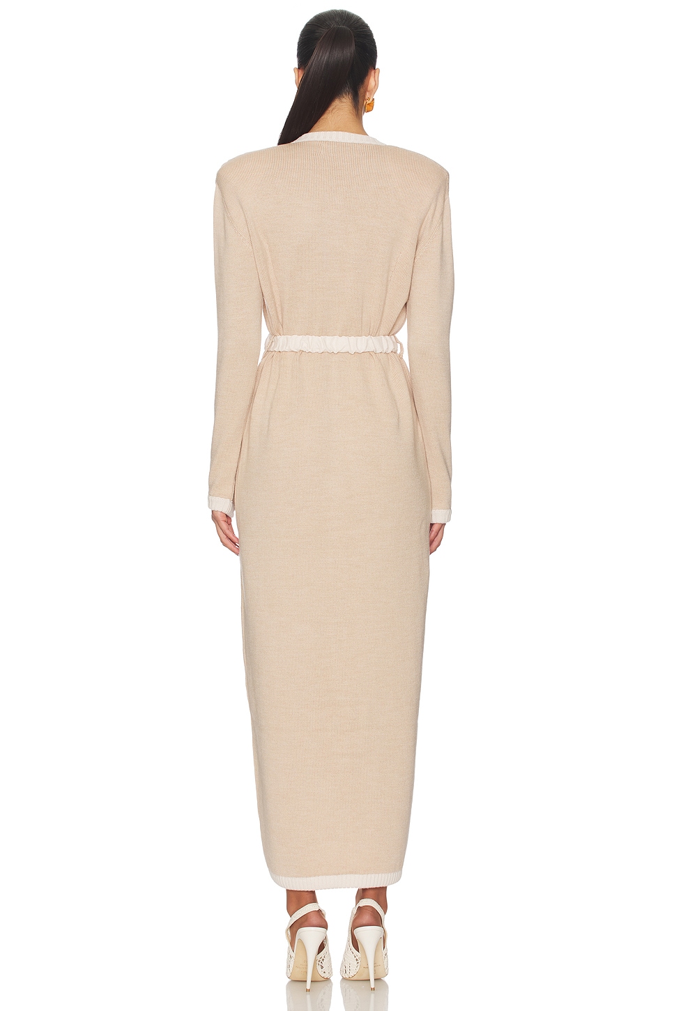Rowen Rose Knit Maxi Dress in Beige & White | REVOLVE Rowen Rose Knit Maxi Dress in Beige & White | REVOLVE