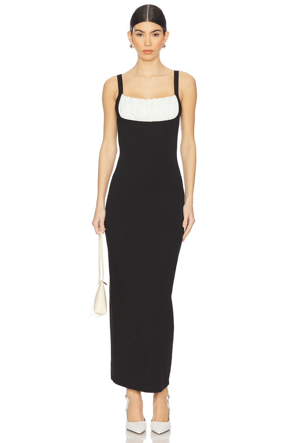 Rowen Rose Sleeveless Maxi Dress in Black & White | REVOLVE