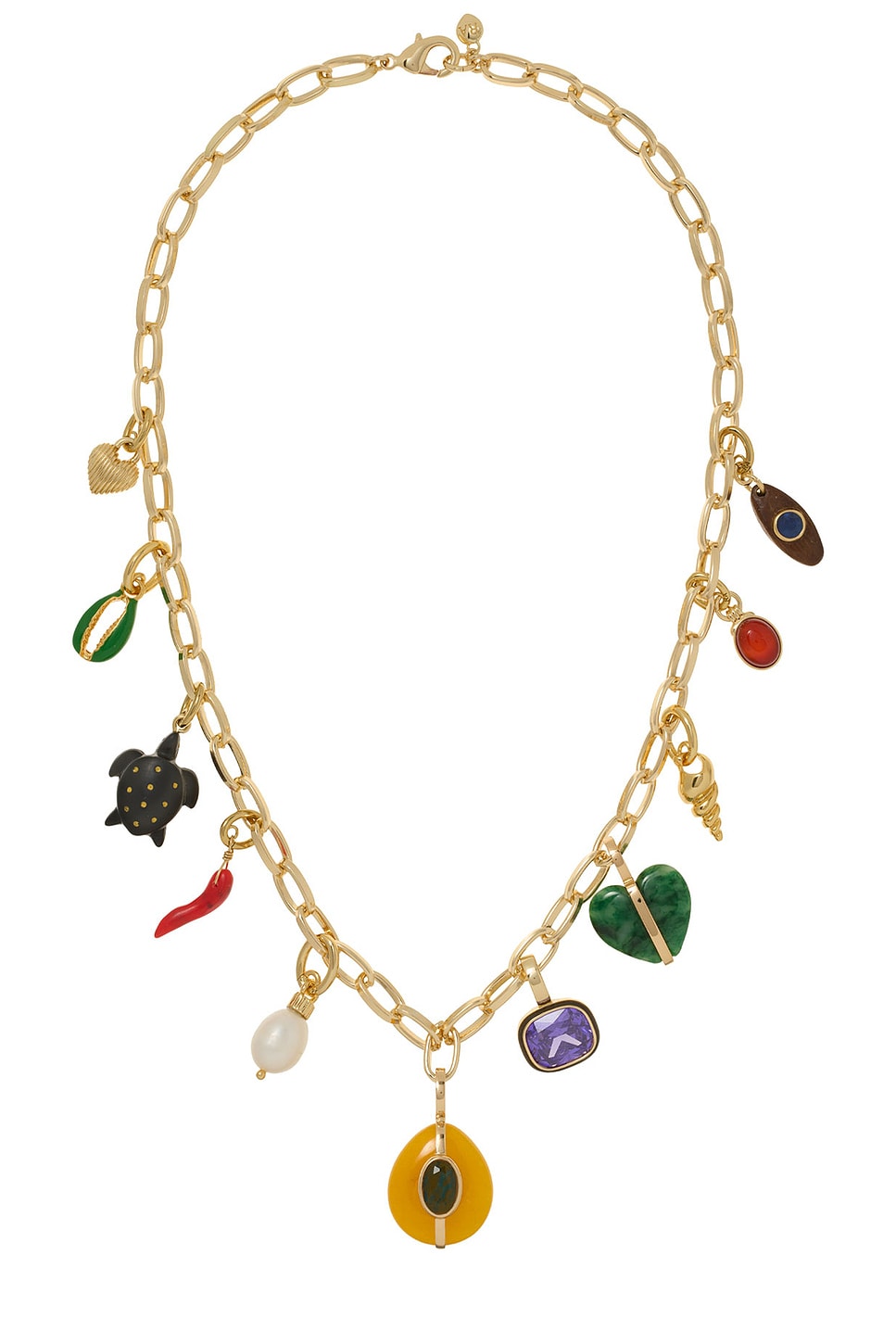 The Multi Charm Chain Necklace