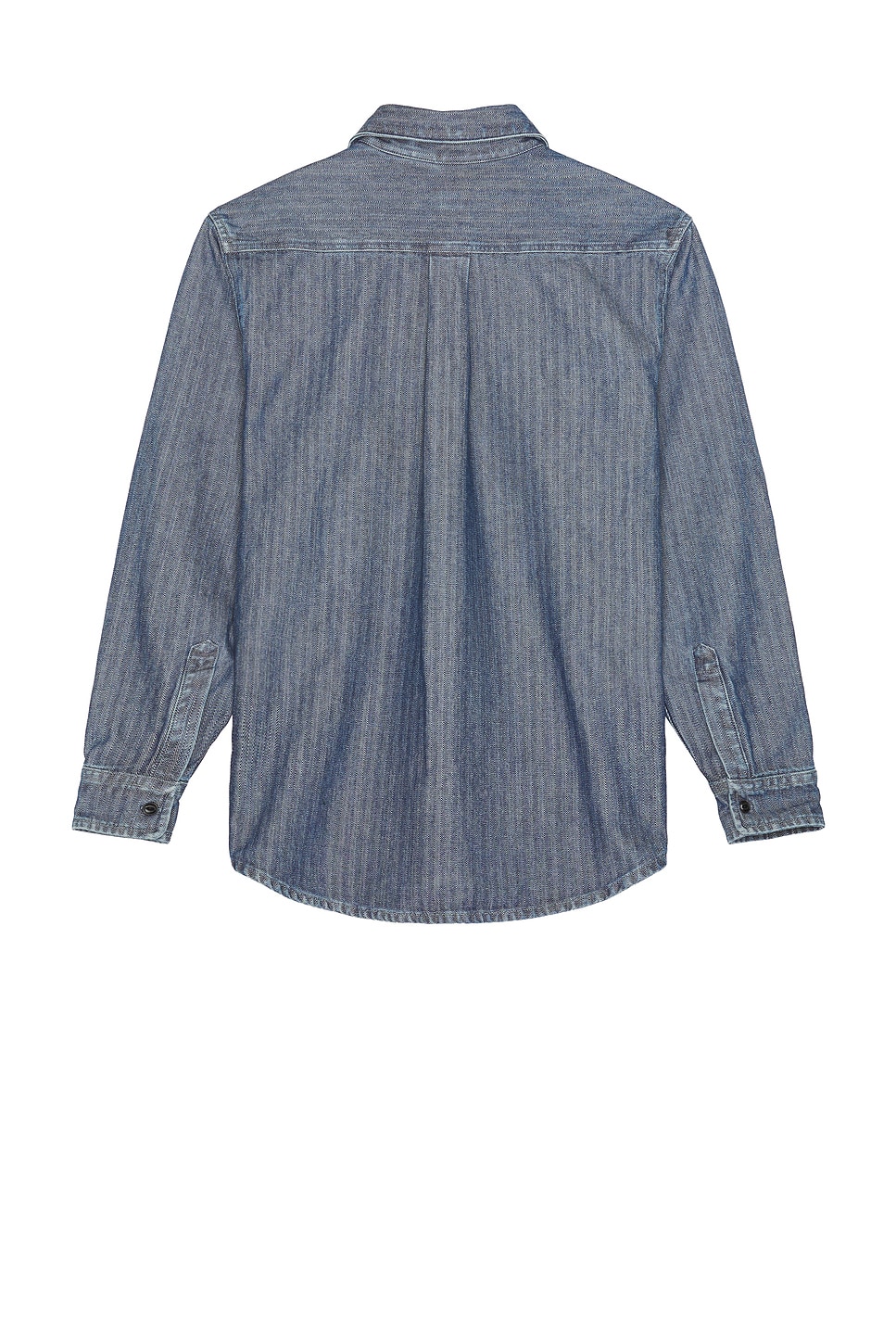 Shirt Time Off Recycled Indigo Chevron Rinse - Thumbnail 2