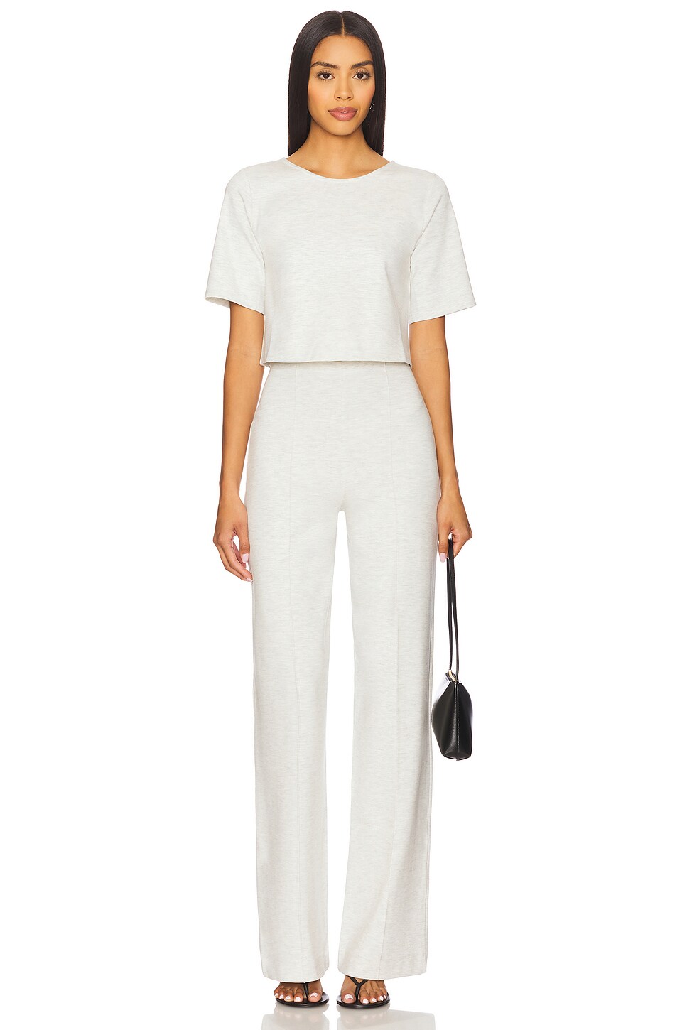 Ponte Knit Short Sleeve Top