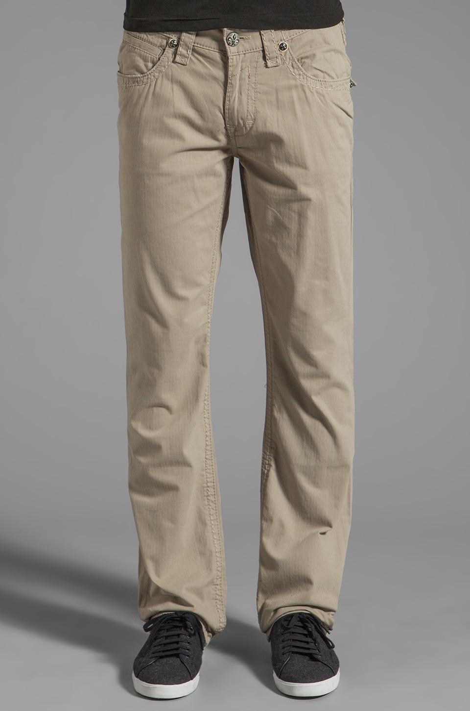 khaki rock revival jeans