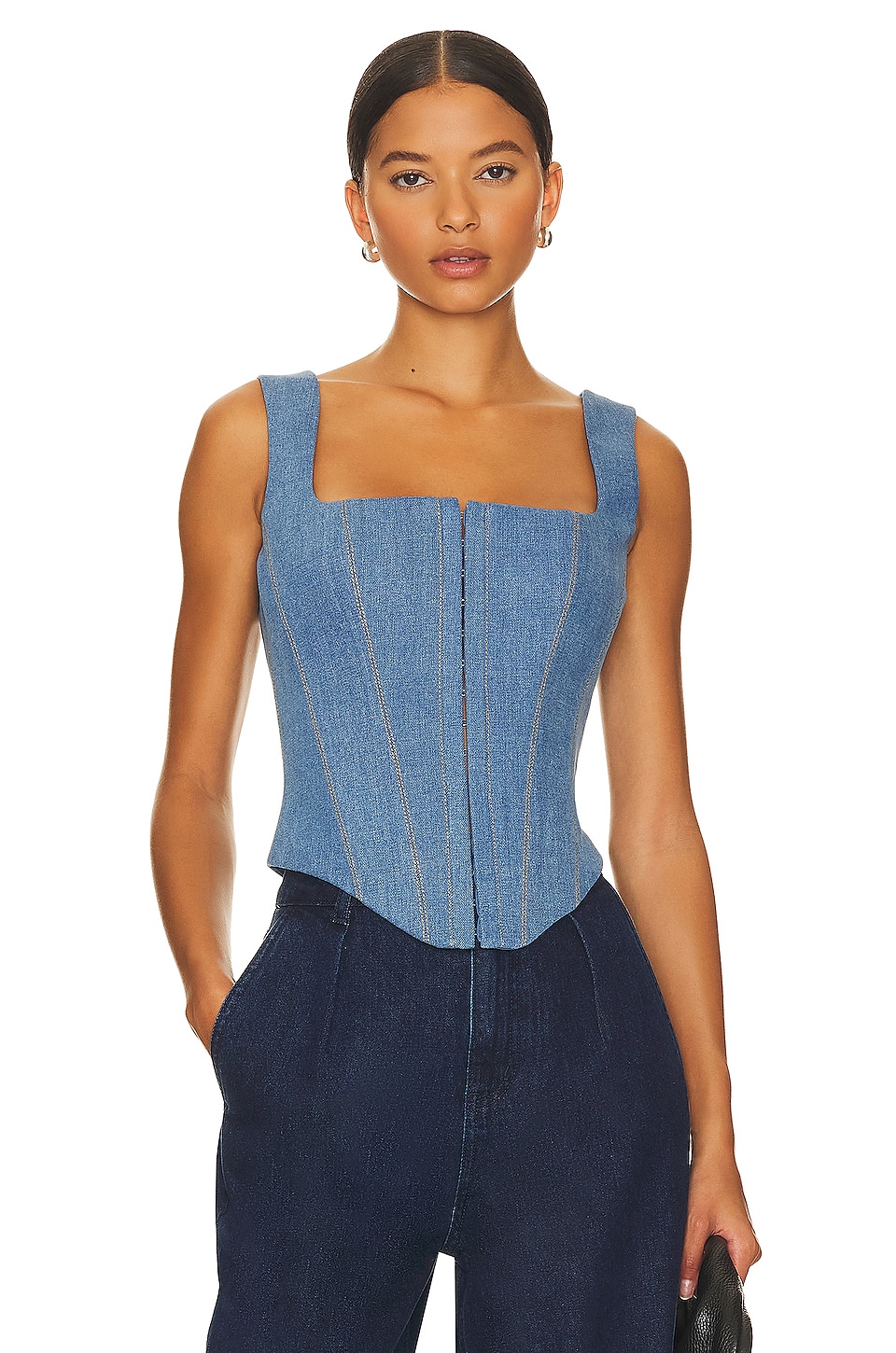 ROZIE CORSET Corset Top in electric blue - 42 | XL | 10-12 US