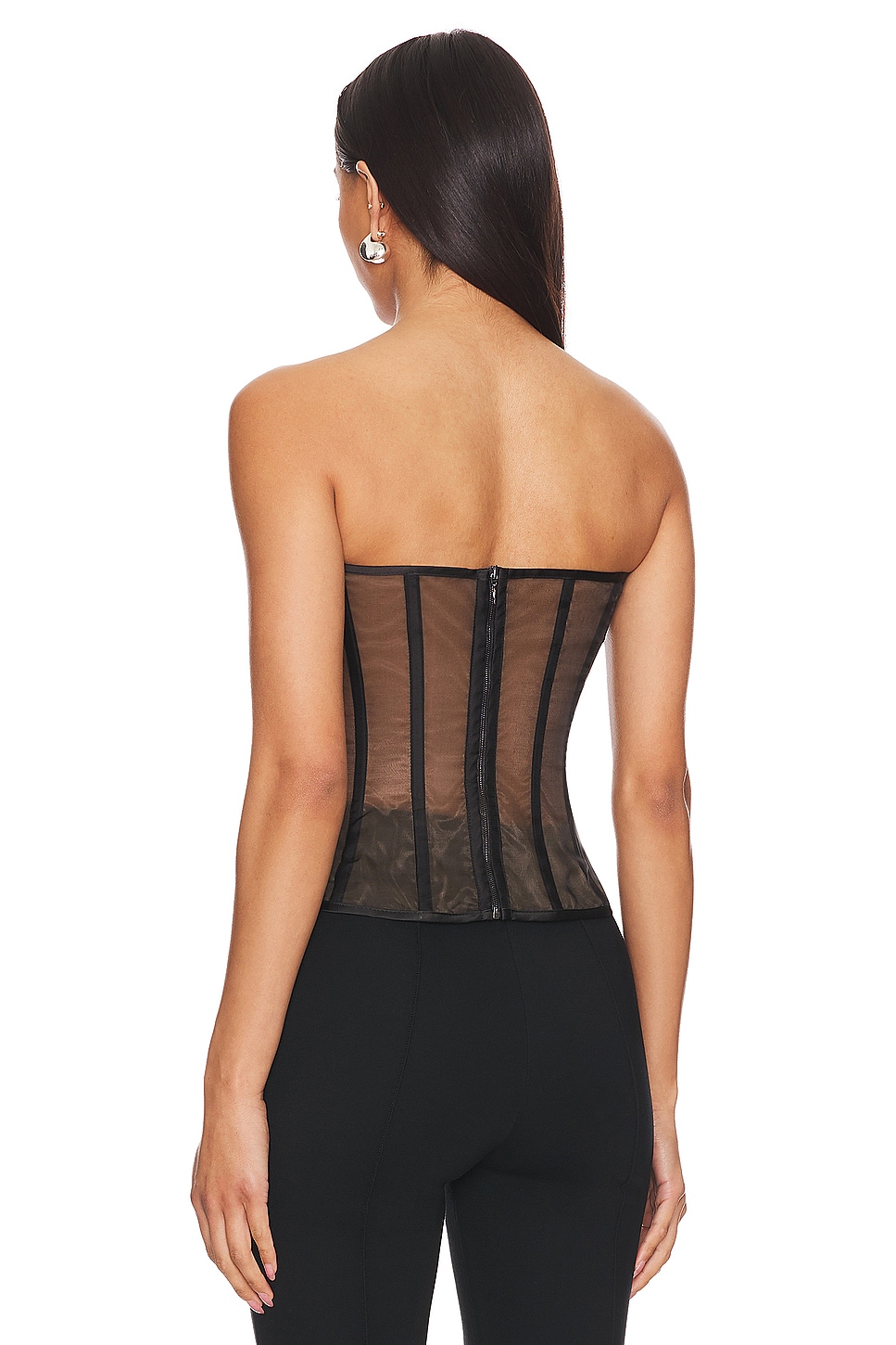 Rozie Corsets Draped Organza Corset Top