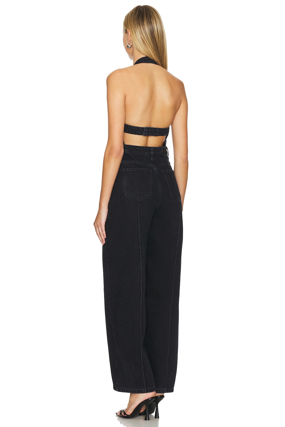RTA Sadie Denim Jumpsuit in Black | REVOLVE