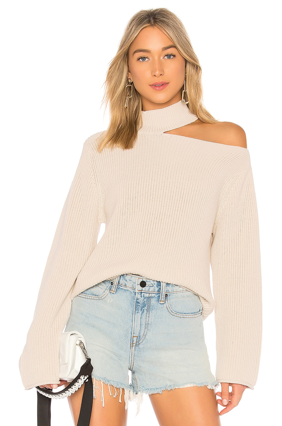 RTA Langley Sweater in Vintage White | REVOLVE