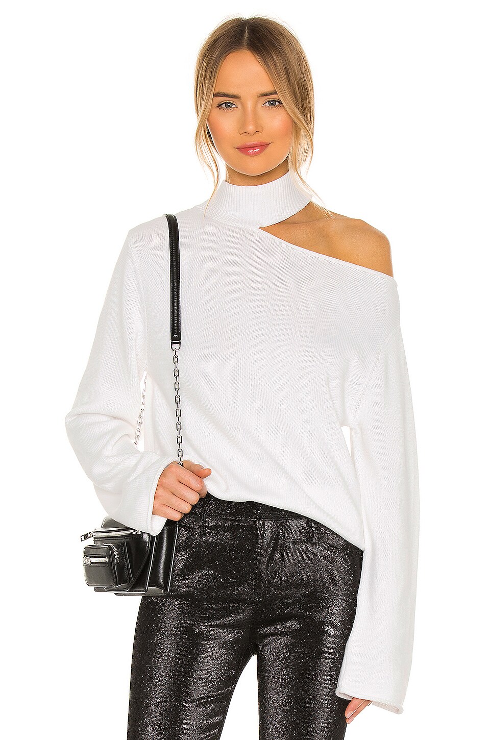 RtA Langley Turtleneck in White | REVOLVE