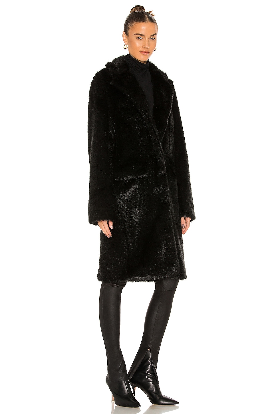 Dawson Faux Fur Coat - Thumbnail 3