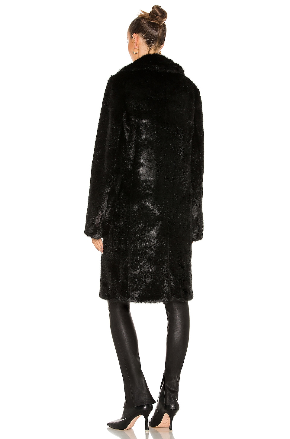 Dawson Faux Fur Coat - Thumbnail 4