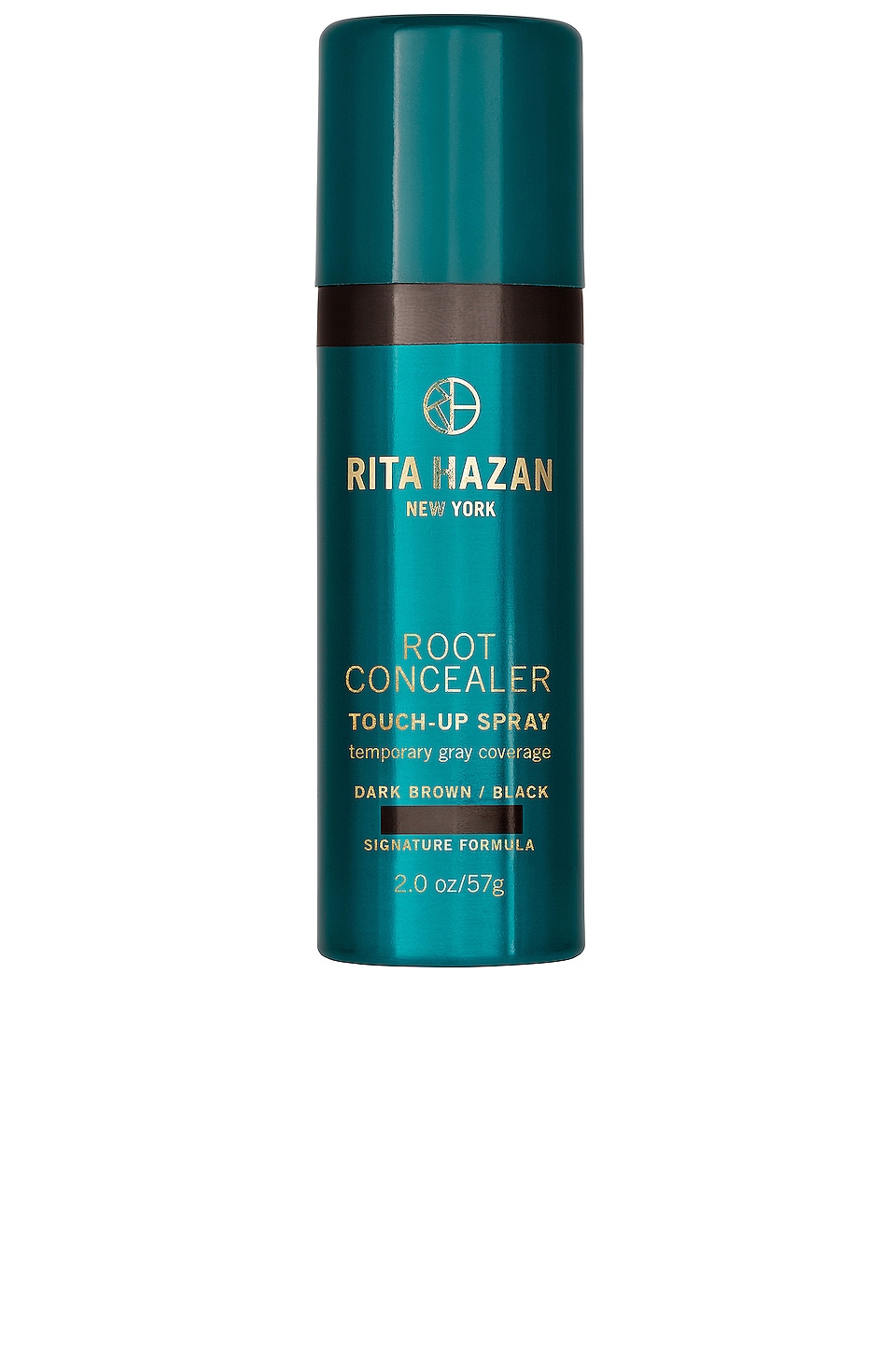 Rita Hazan Root Concealer Touch-up Spray Temporary Gray Coverage Dark Brown/black 2 oz In Dark Brown,black