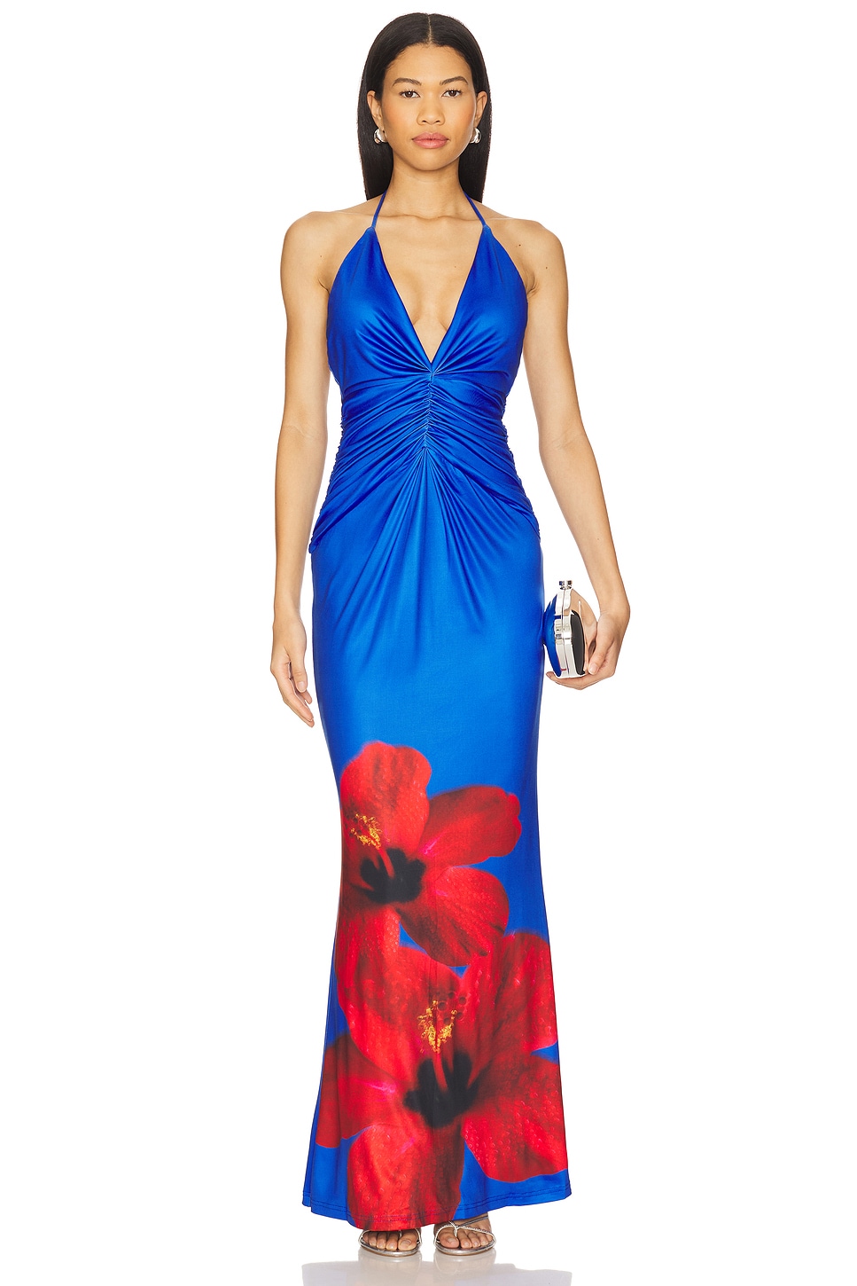Runaway The Label Primrose Maxi Dress in Blue Hibiscus | REVOLVE