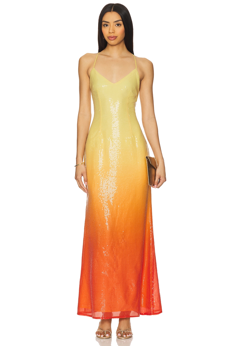Runaway The Label Niyah Maxi Dress in Mimosa Ombre | REVOLVE