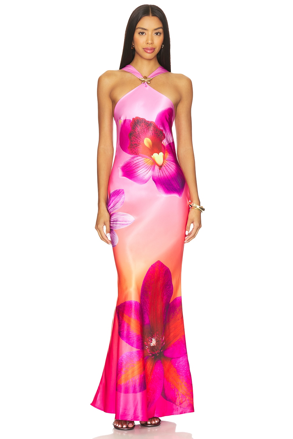 knee length dresses for ladies Sheath Colorblock Dress main image 0