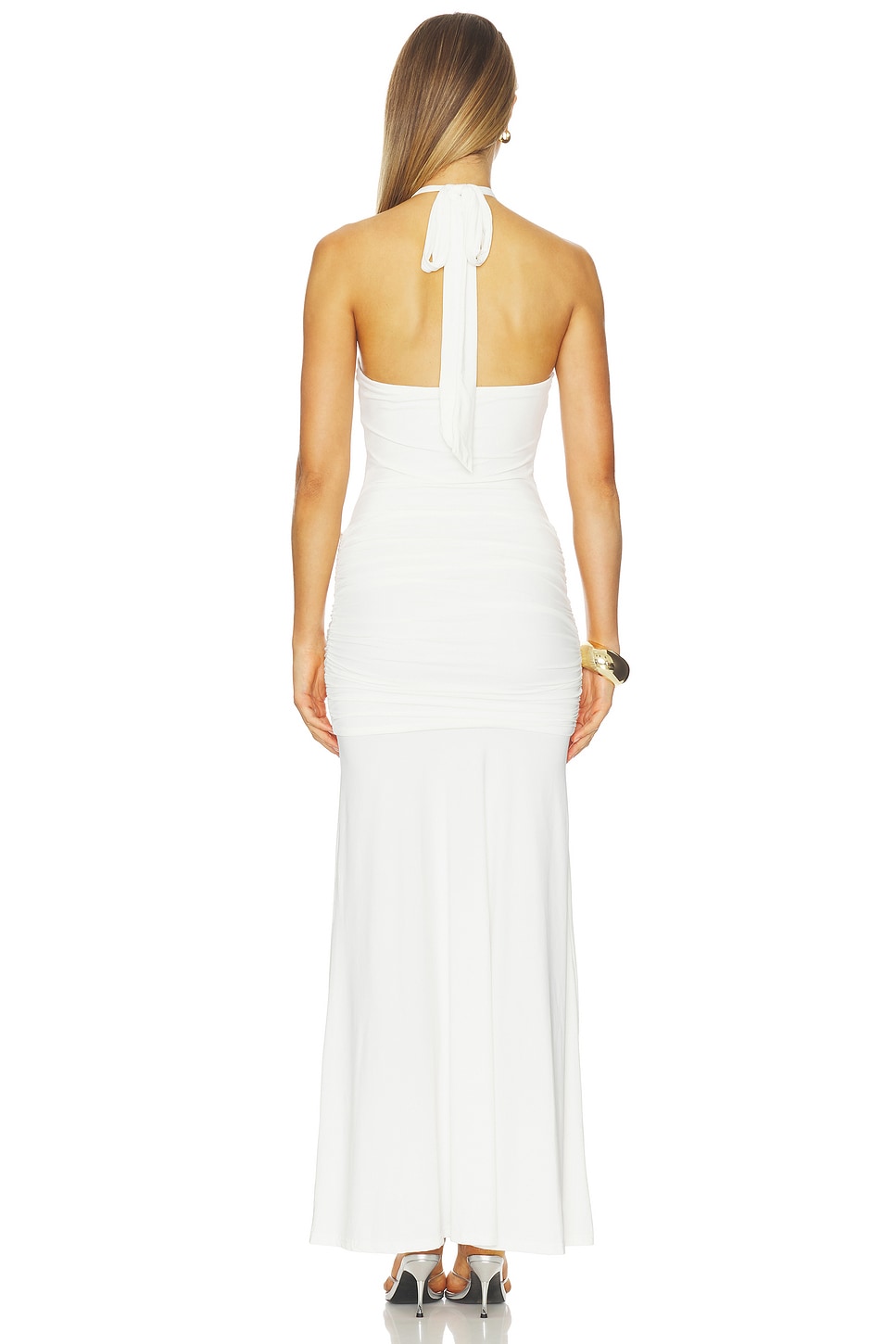 sachin and babi light blue dress Franca Halter Mini Dress - White main image 1