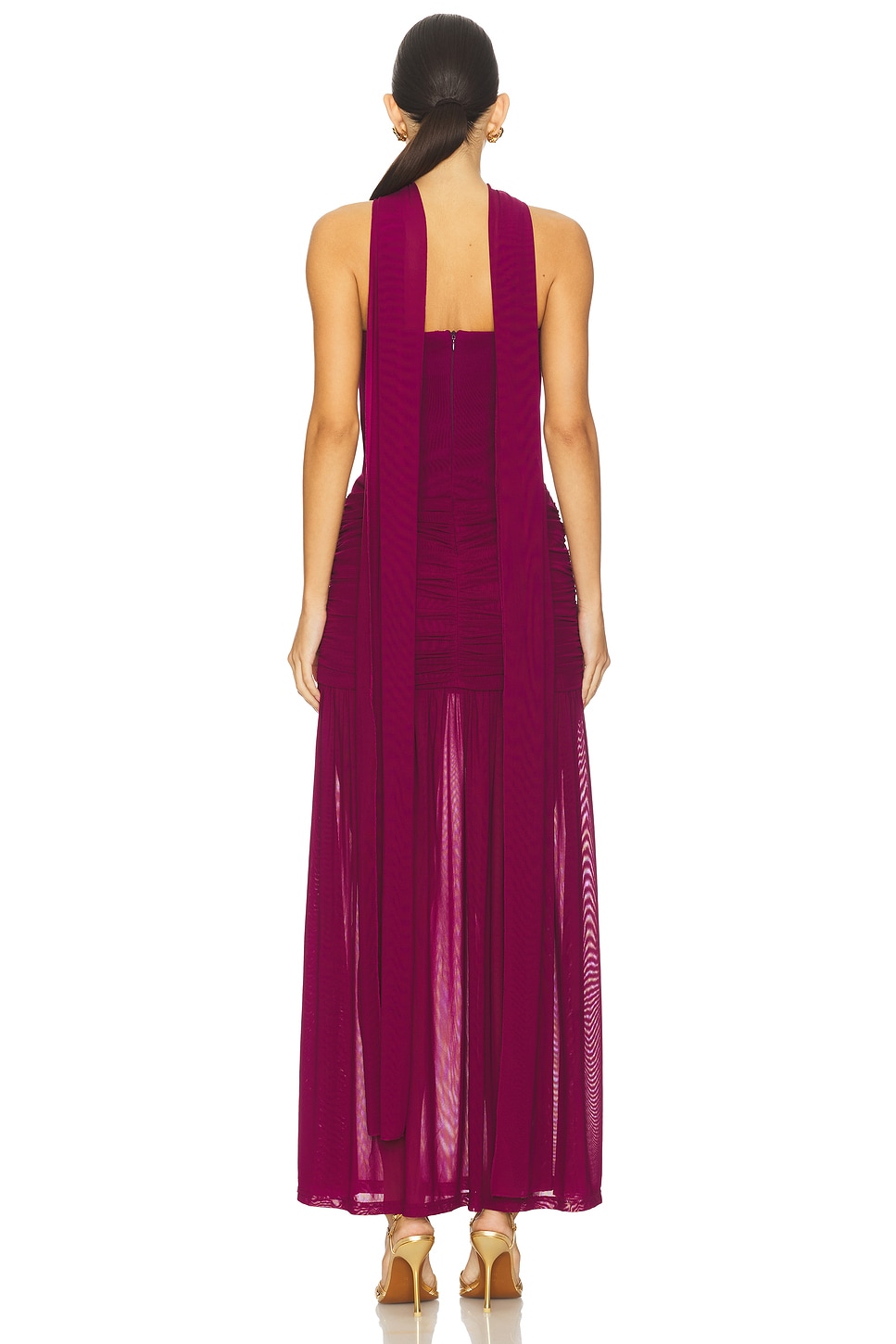 Runaway The Label Lillie Corset Maxi Dress in Purple - Size S