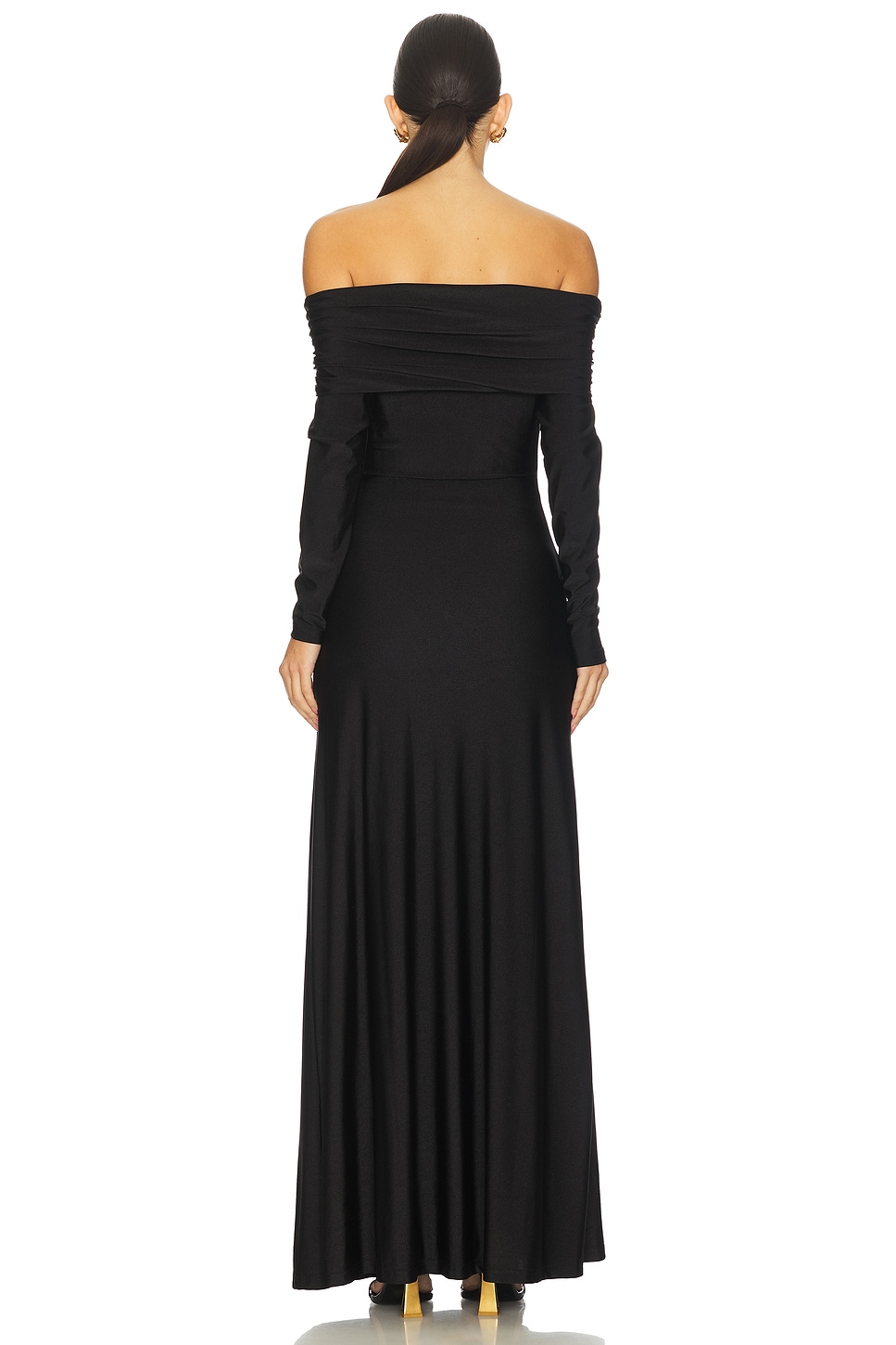 Runaway The Label Abbie Off Shoulder Maxi Dress in Black | REVOLVE