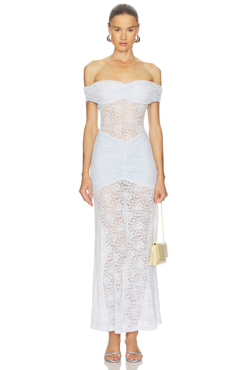 Runaway The Label Vaneya Lace Maxi Dress in Bluebell | REVOLVE