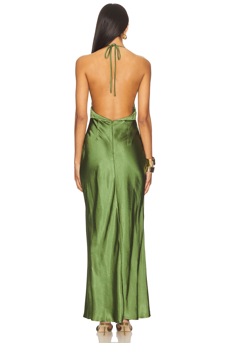 runaway the label green maxi dress Rent Runaway The Label Emerald Pretoria Maxi Dress main image 0