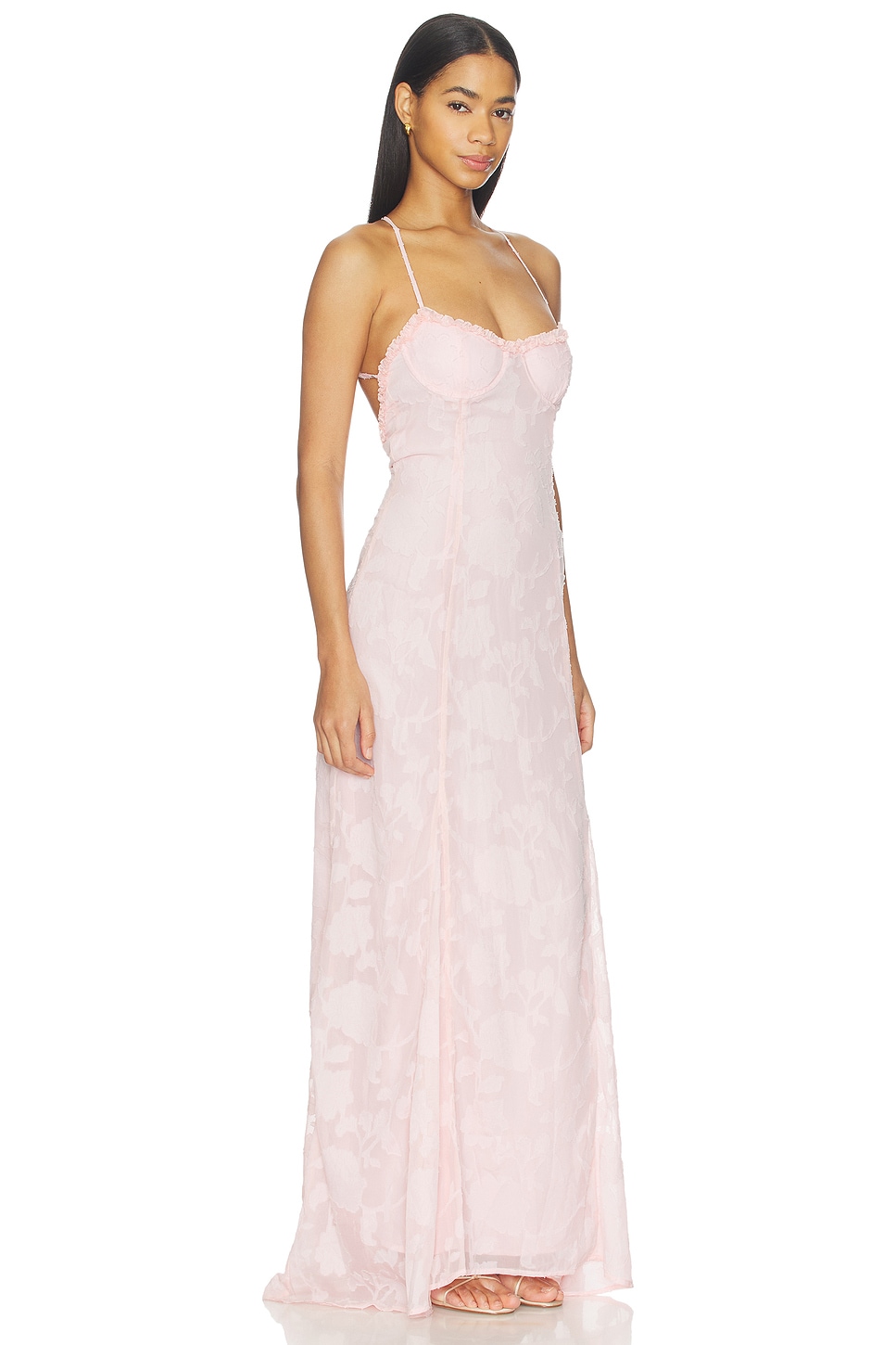 Ellerby Frill Trim Maxi Dress - thumbnail 3