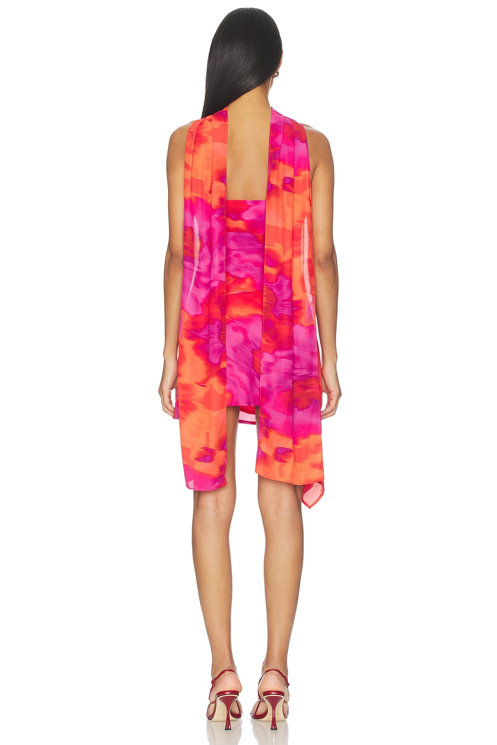 runaway the label orange dress Fortunate One