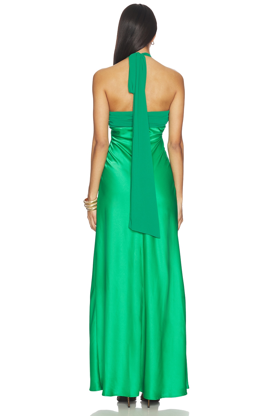 Runaway the Label - Marilla Ruched Halter Maxi Dress | Plush