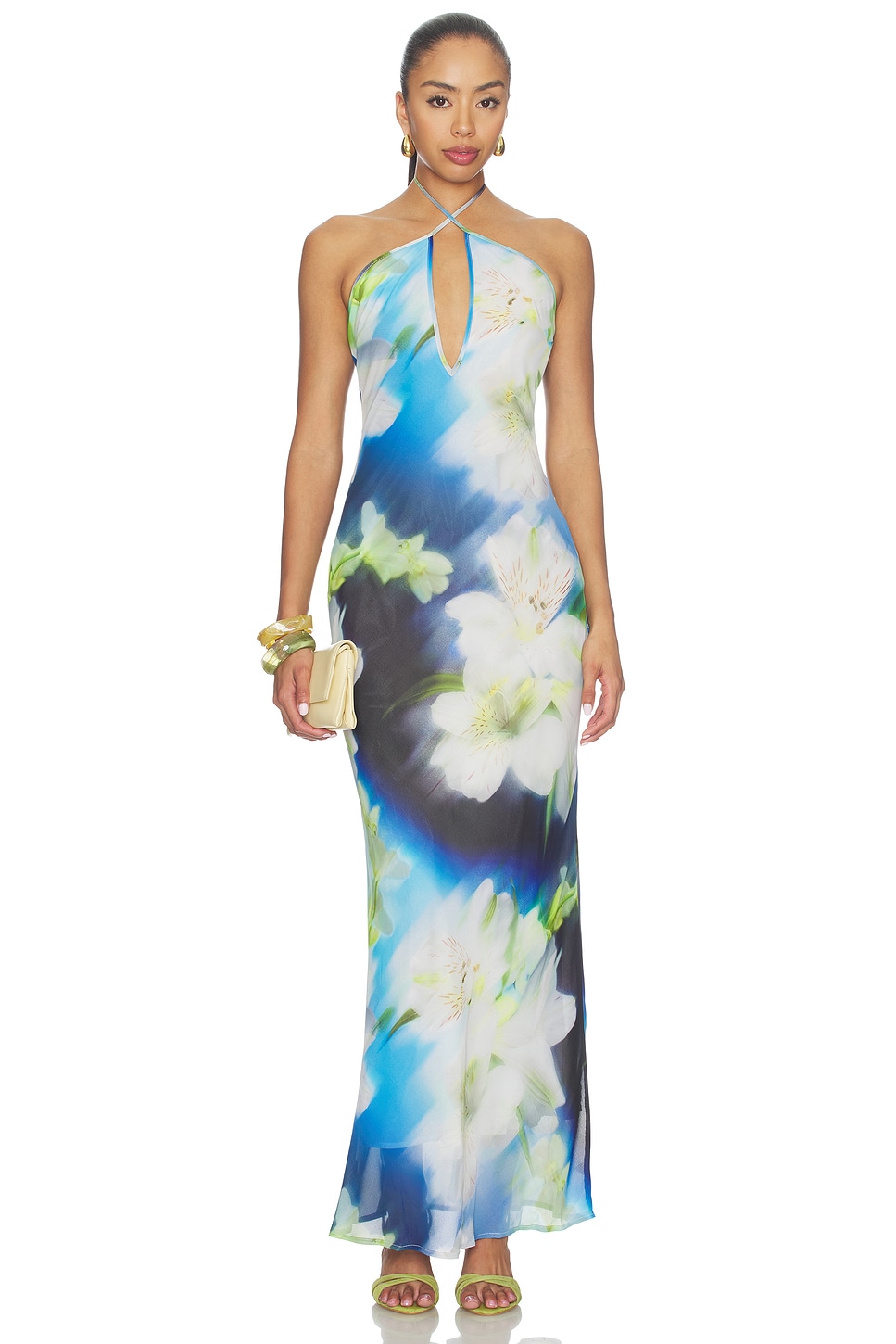 Mirae Cross Front Maxi Dress - thumbnail 2
