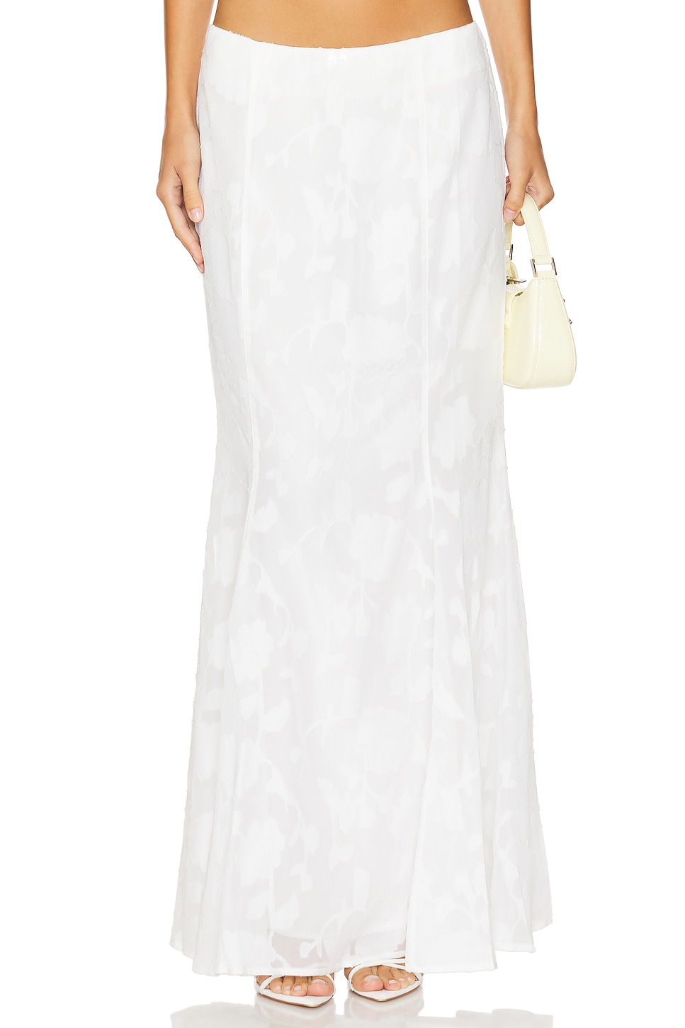 Runaway The Label Larina Maxi Skirt in White | REVOLVE