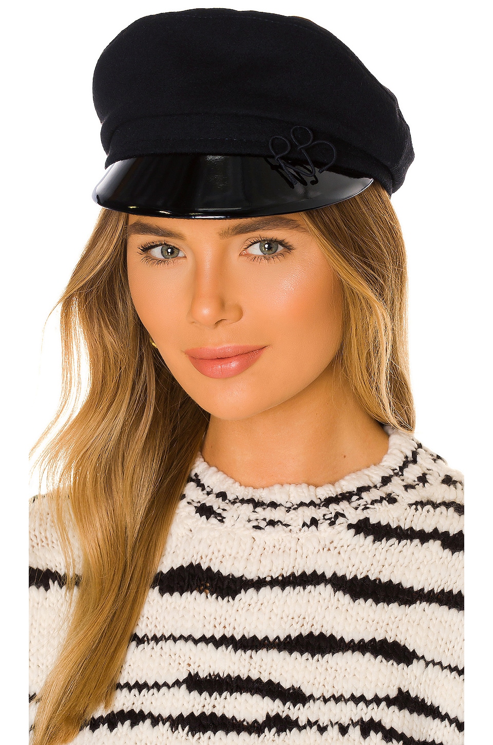 Ruslan Baginskiy Monogram Embellished Cap In Black | REVOLVE