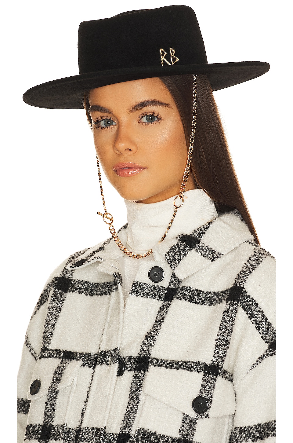 Chain Strap Gambler Hat