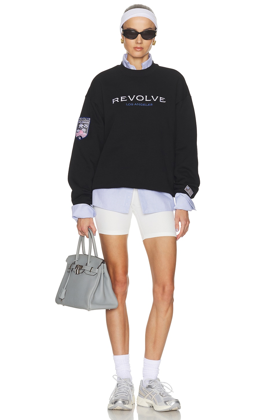REVOLVE World Tour Crewneck in Black & White Los Angeles | REVOLVE