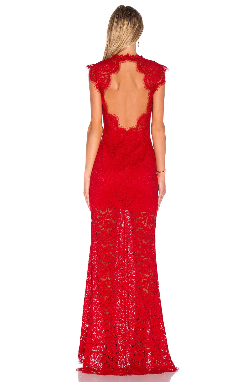 Rachel Zoe Estelle Cut Out Back Maxi Dress In Rouge Modesens 4404