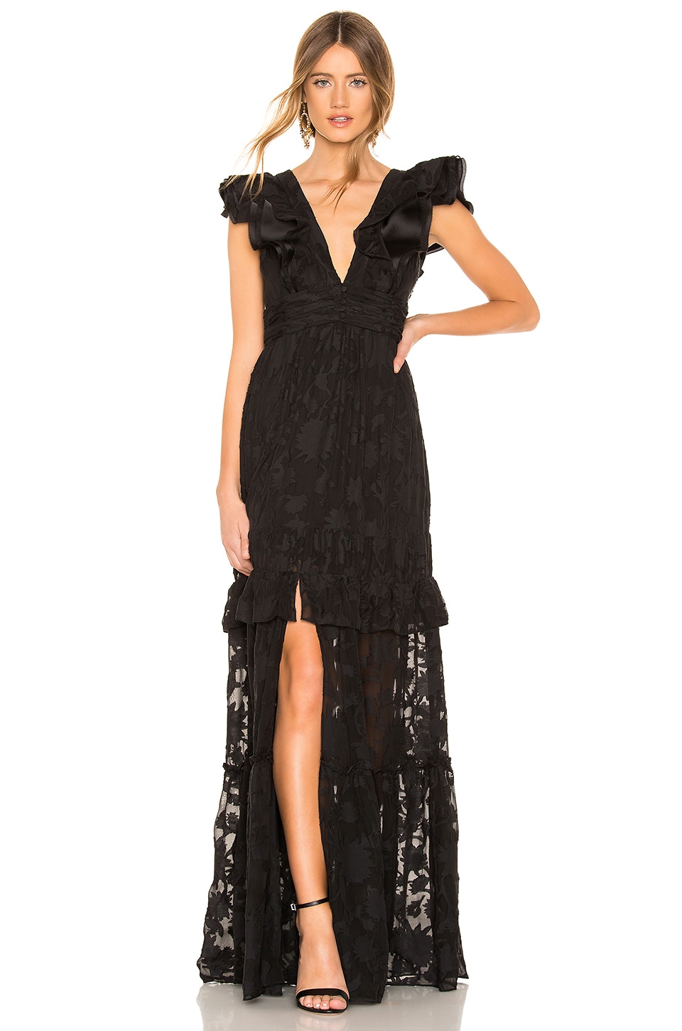 RACHEL ZOE Violet Gown in Black | REVOLVE