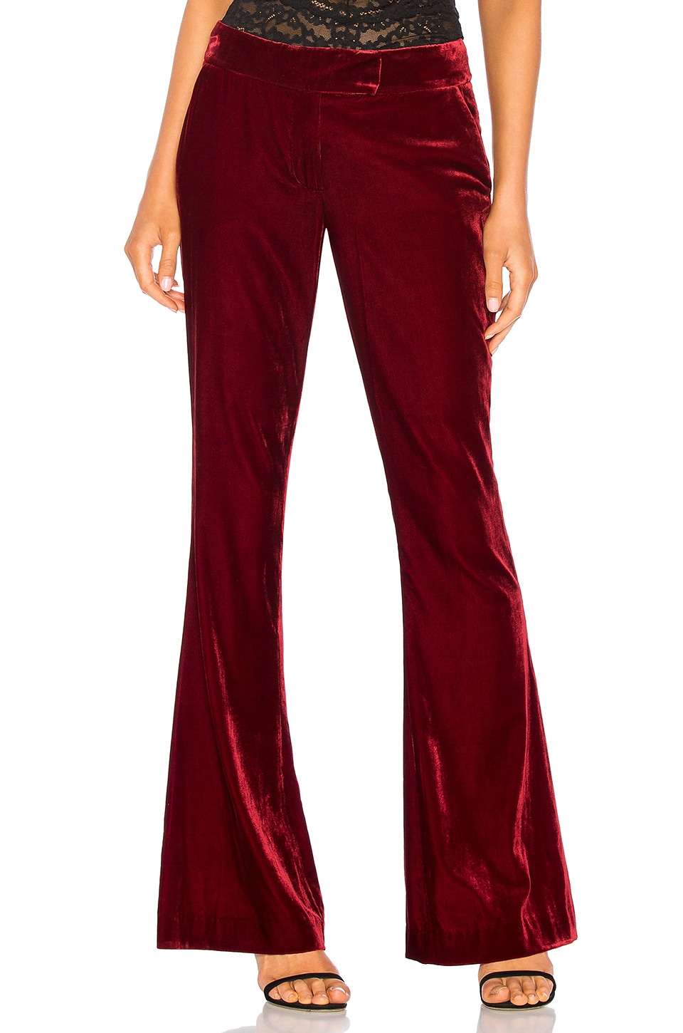 RACHEL ZOE Hall Pant in Ruby | REVOLVE