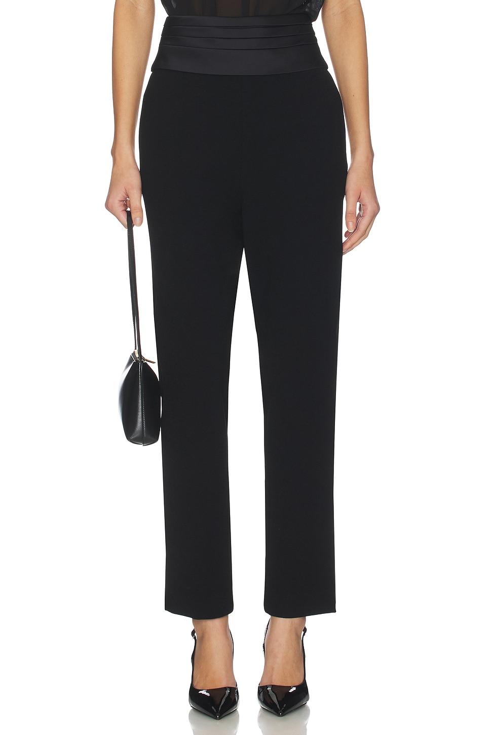 black cigarette pants Tuxedo Cigarette Pants