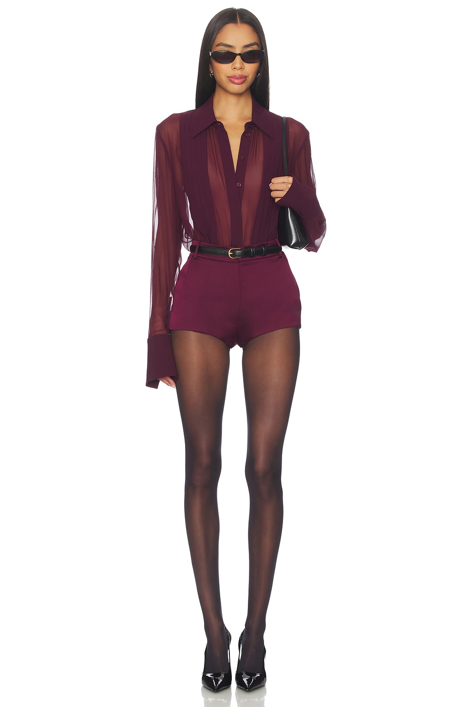Meghan Panelled Silk Blouse