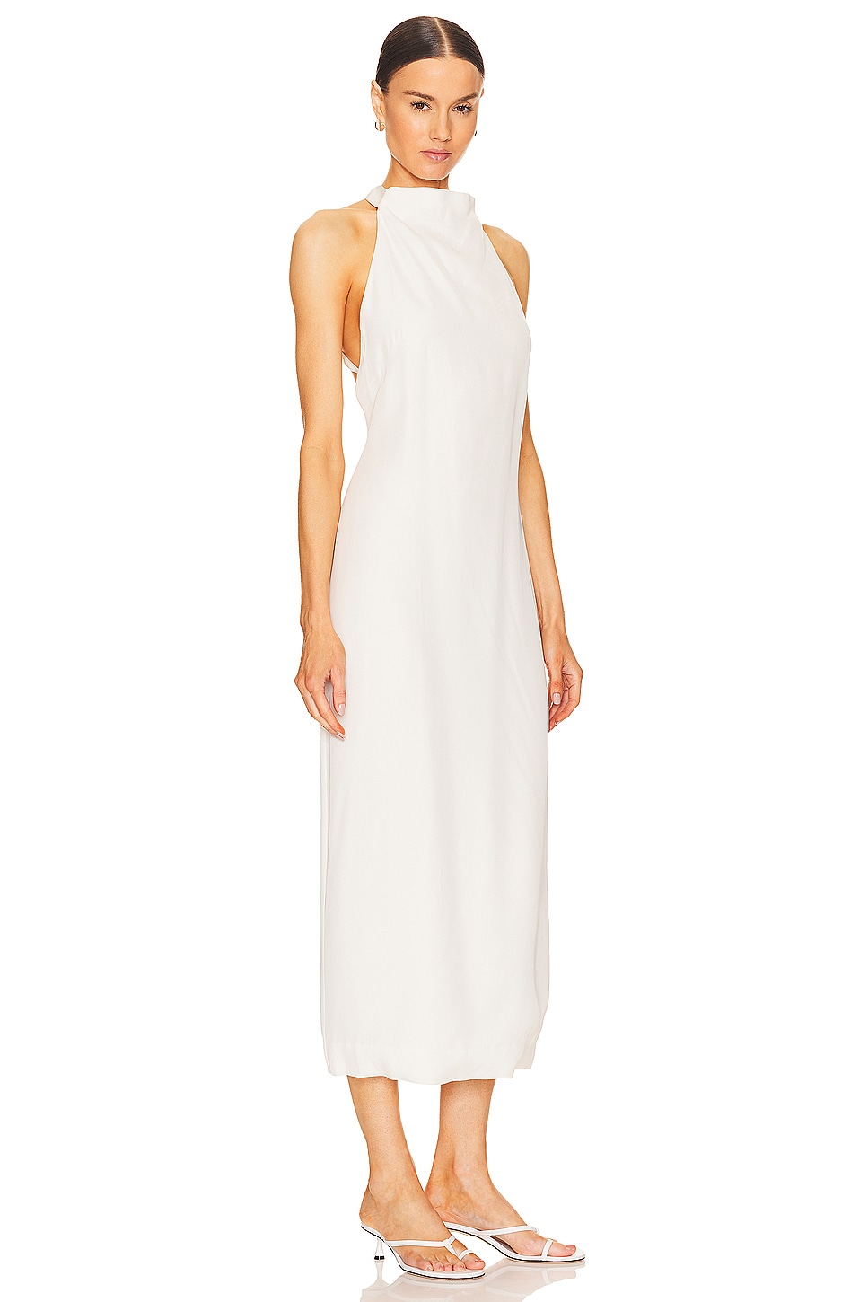 Asymmetrical Belt Back Dress