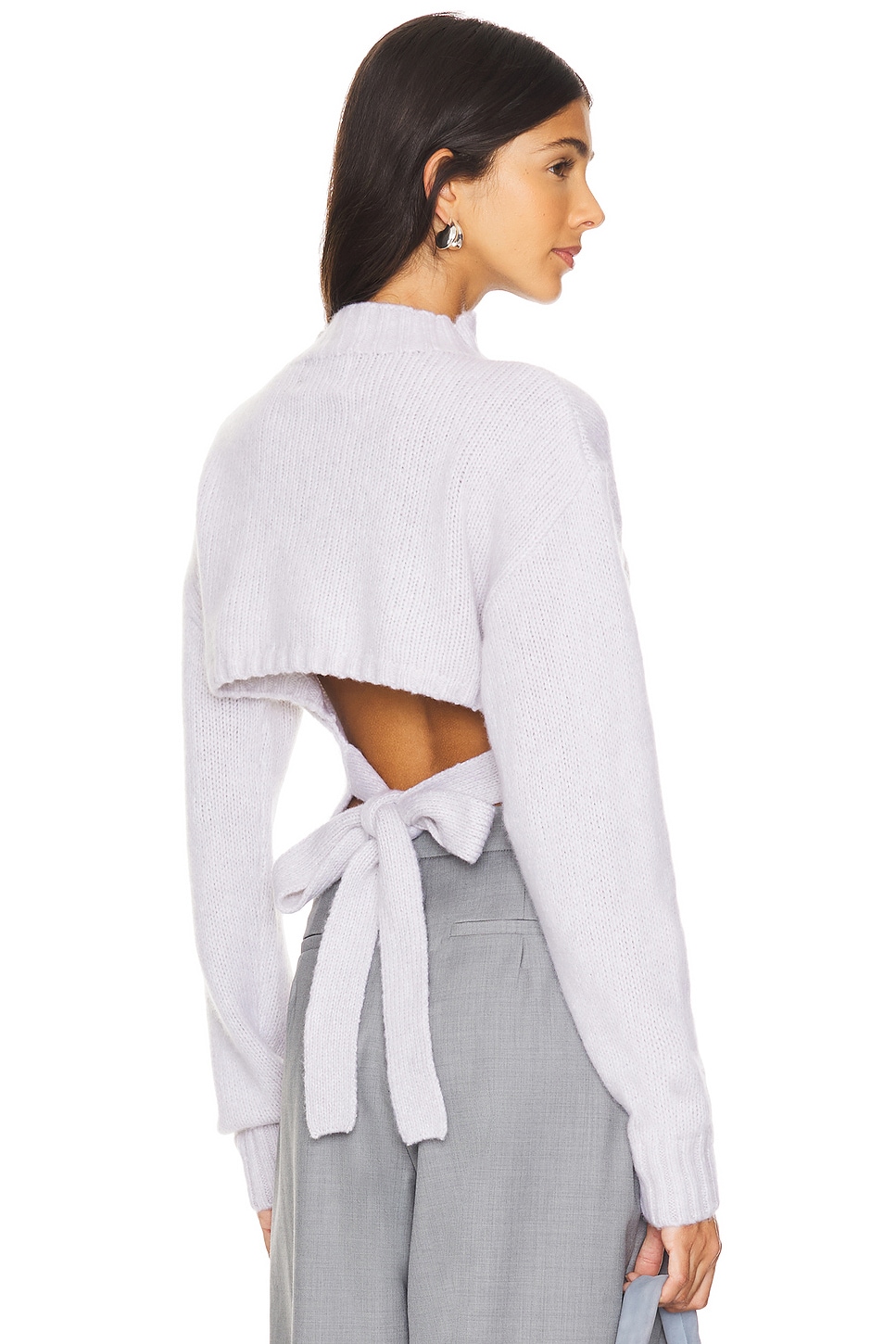 St. Agni Wool Cashmere Blend Tie Back Jumper