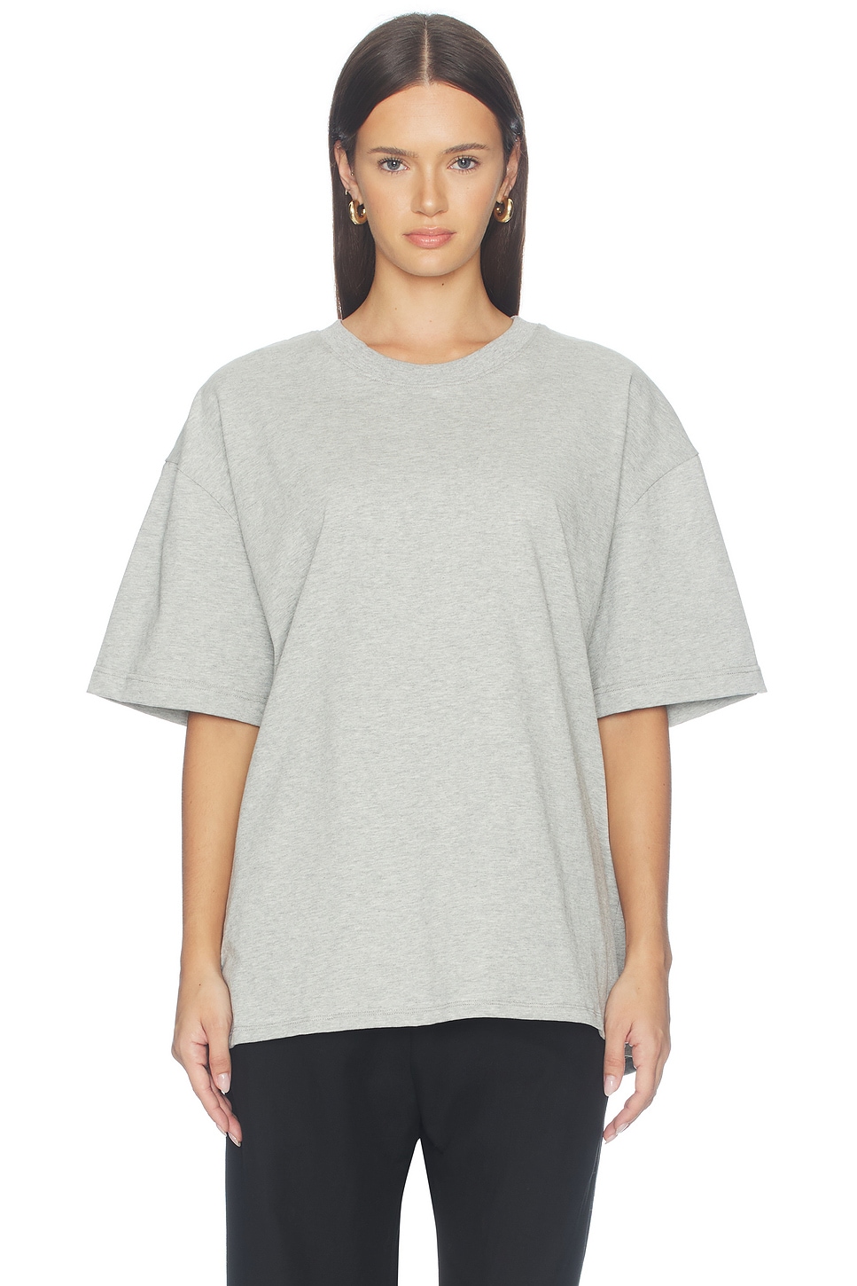 Cotton Jersey Split Back Tee - thumbnail 3