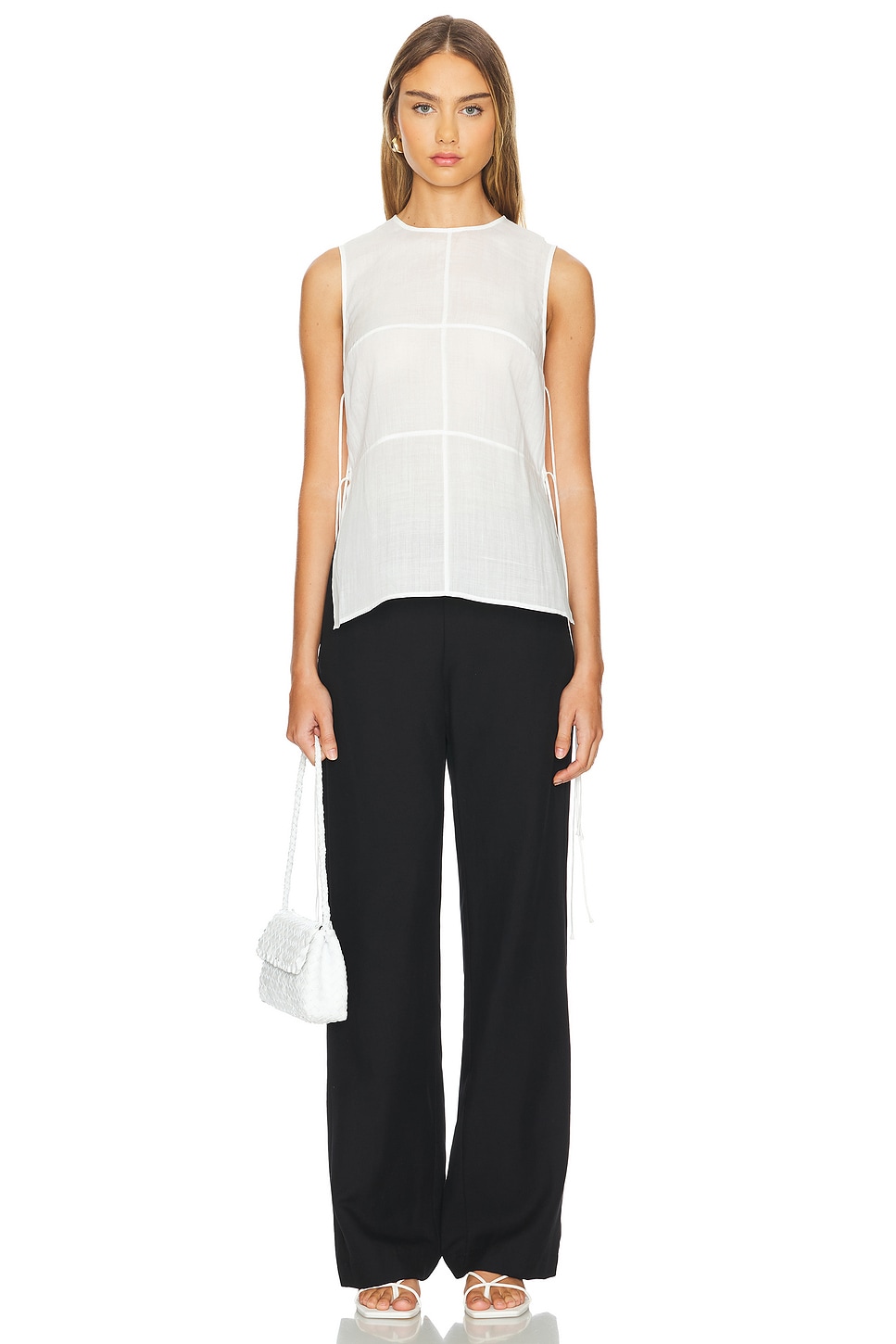 Semi Sheer Patchwork Top
