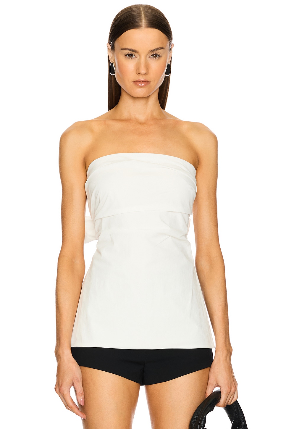 Agni Strapless Tie Back Top in Off White REVOLVE