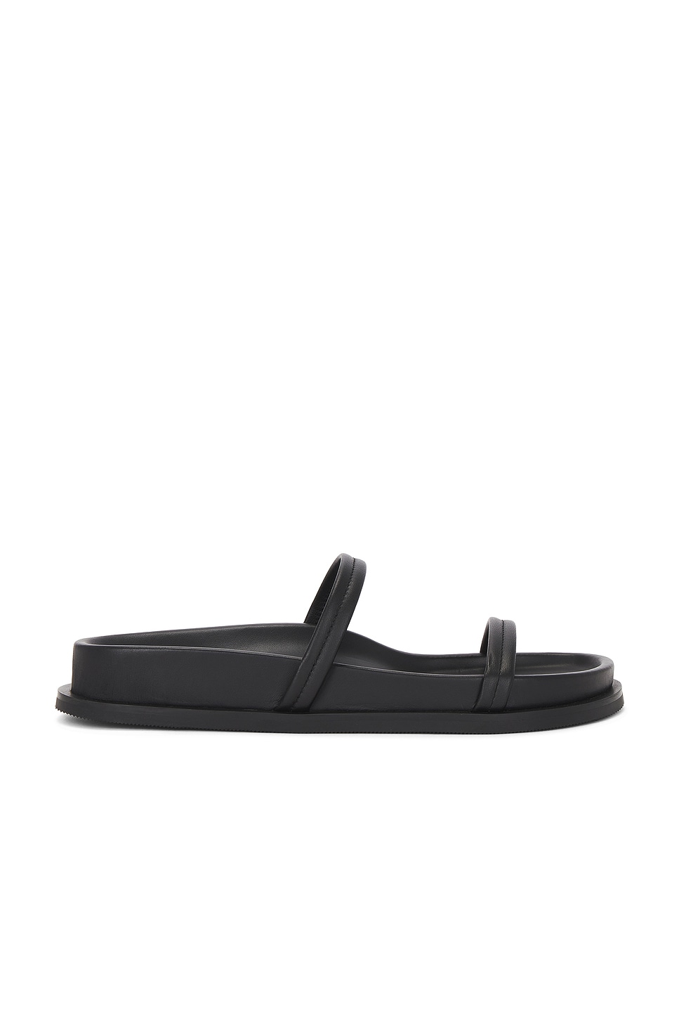 Agni Fine Double Strap Slide in Black REVOLVE
