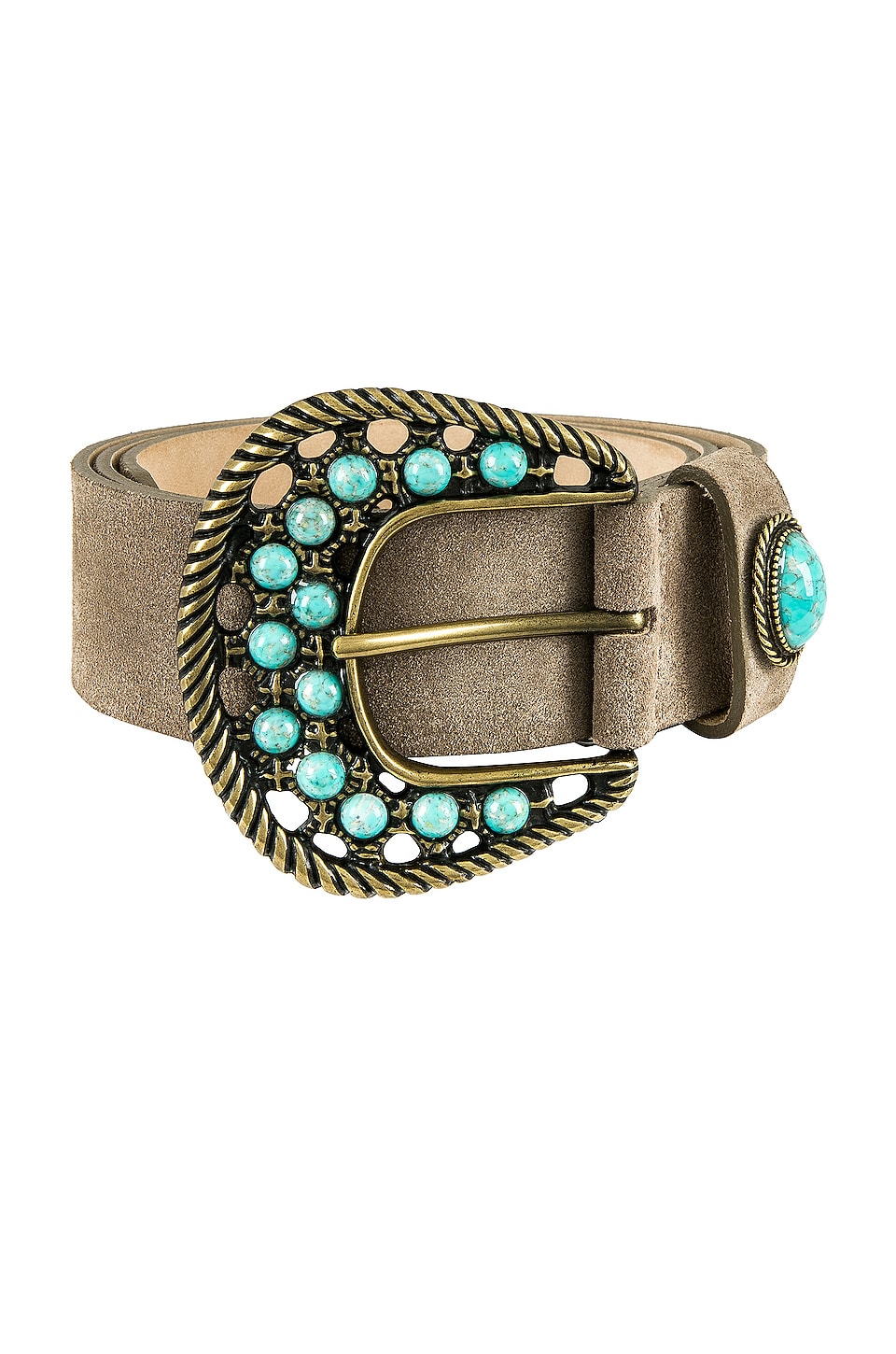 Streets Ahead Savannah Suede Belt in Taupe | REVOLVE