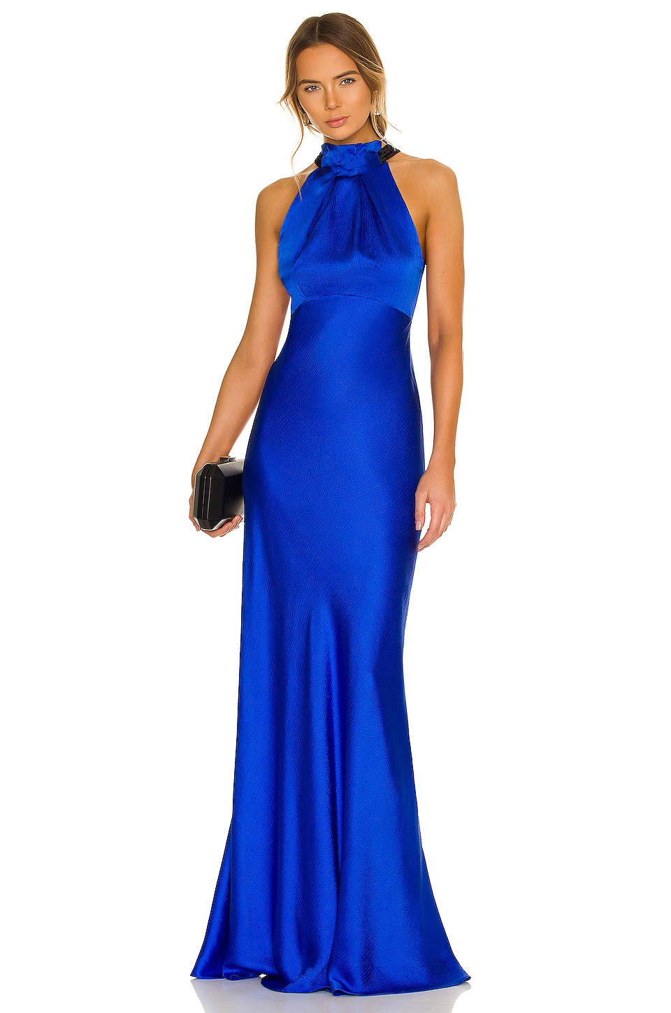 SALONI Michelle Dress in Azure Blue ...