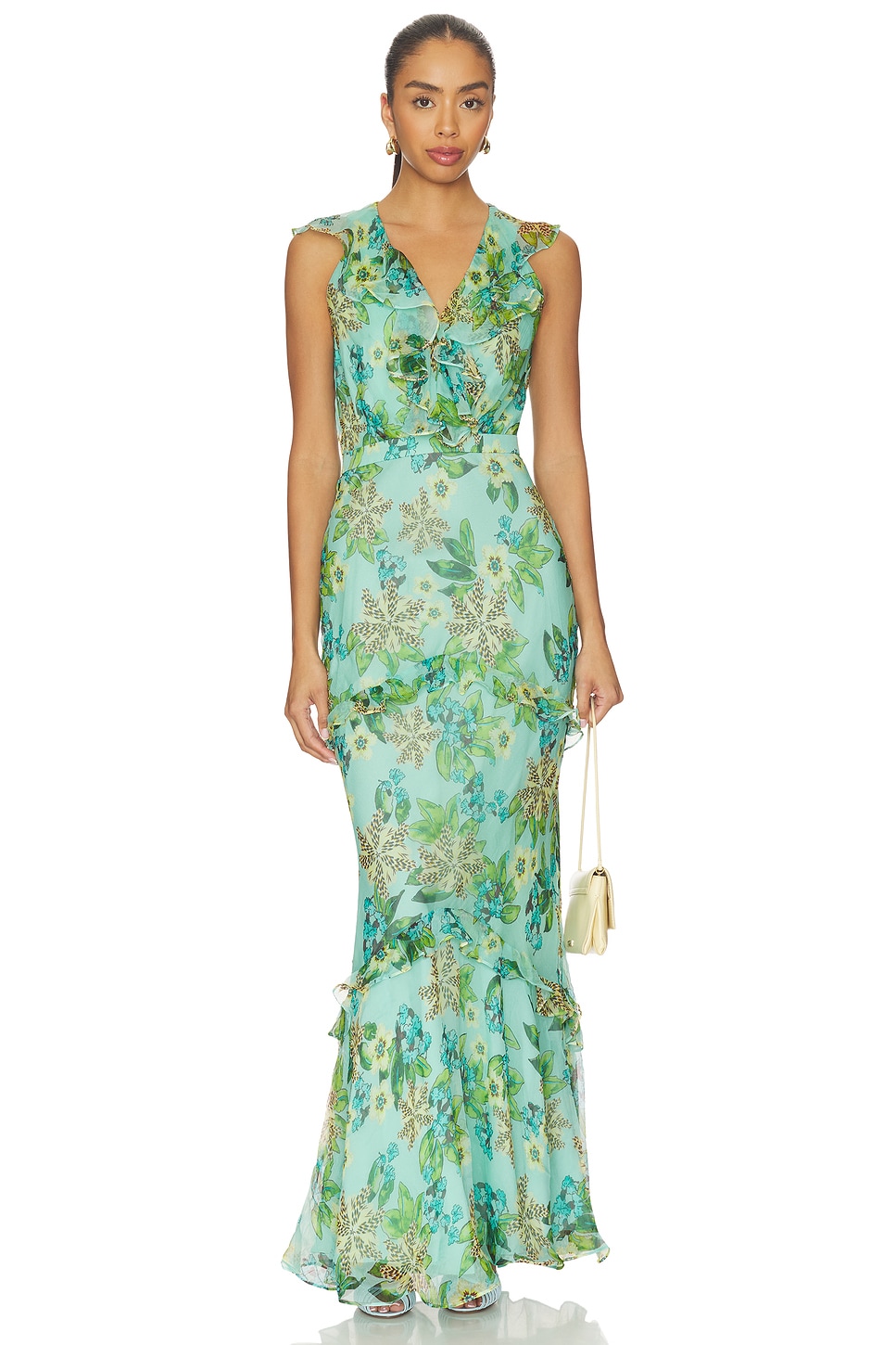 SALONI Rita Dress in Fiori Mint | REVOLVE SALONI Rita Dress in Fiori Mint | REVOLVE