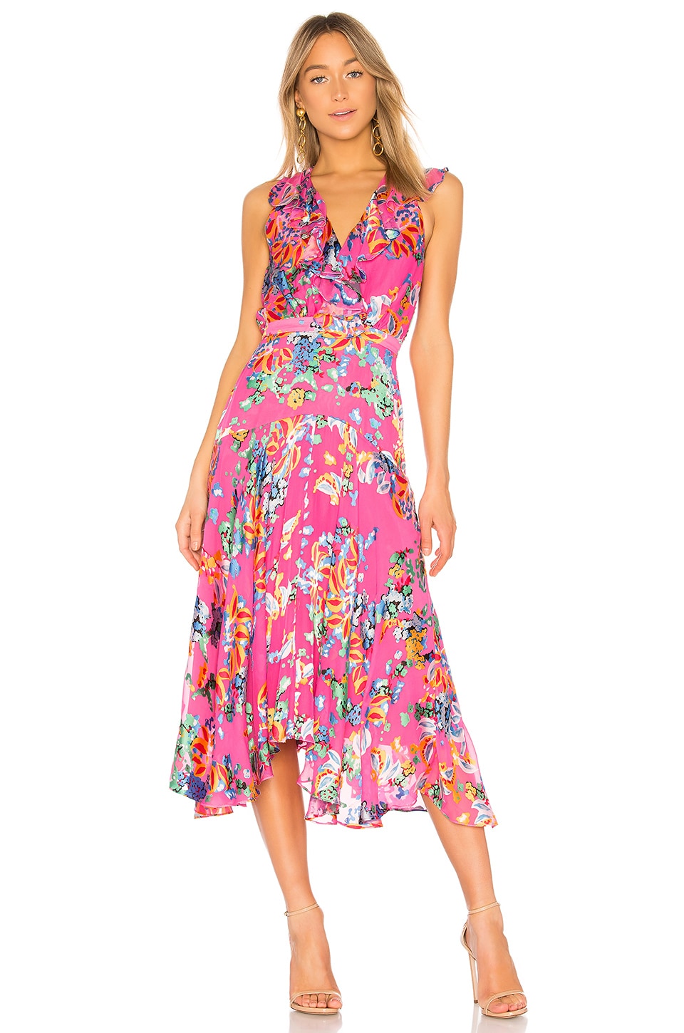 SALONI Rita Short Dress in Pink Begonia | REVOLVE