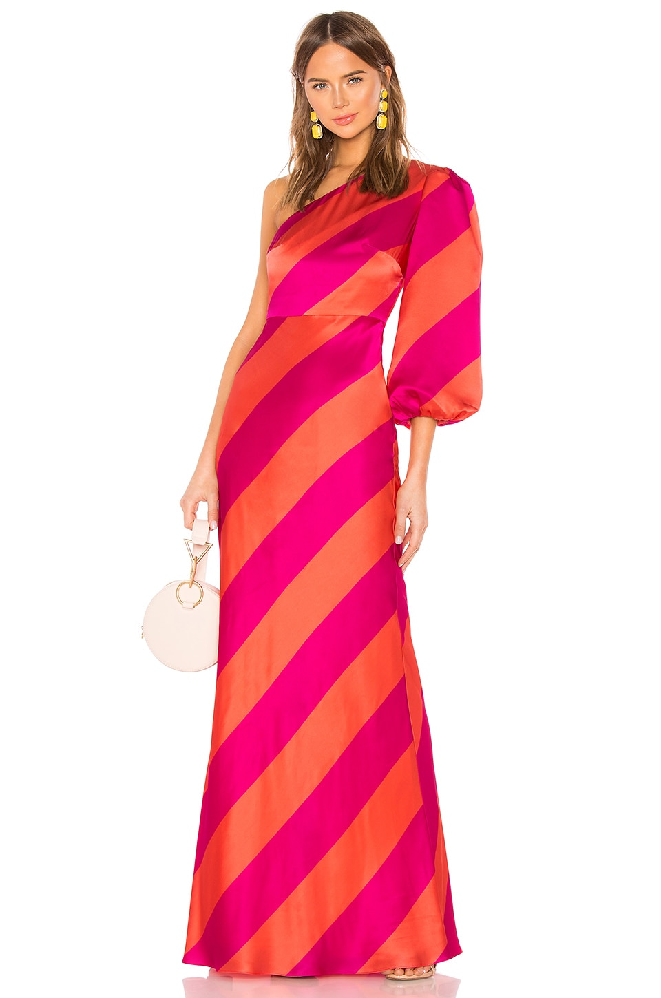 SALONI Lily Gown in Giant Stripe | REVOLVE