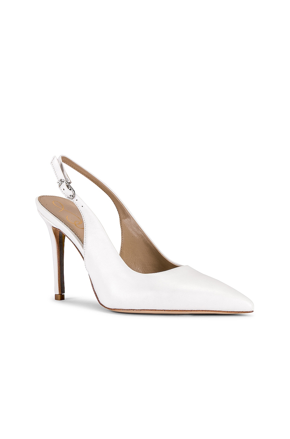 Sam Edelman Hazel Sling Back Heel in Bright White