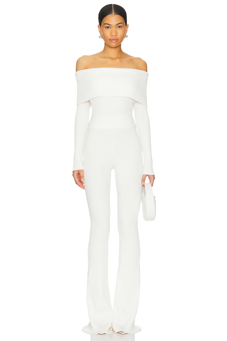 Studio Amelia Ravine Rib Top in Ivory | REVOLVE